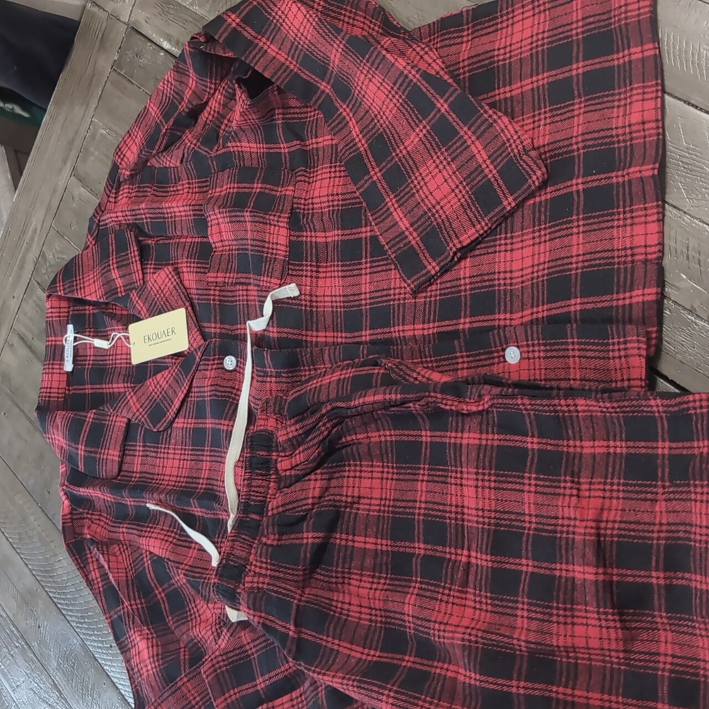 Cozy Red Plaid Pajamas